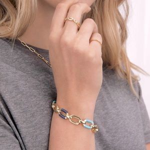 NWT! gorjana “Anderson” Bracelet (Mixed Blues)